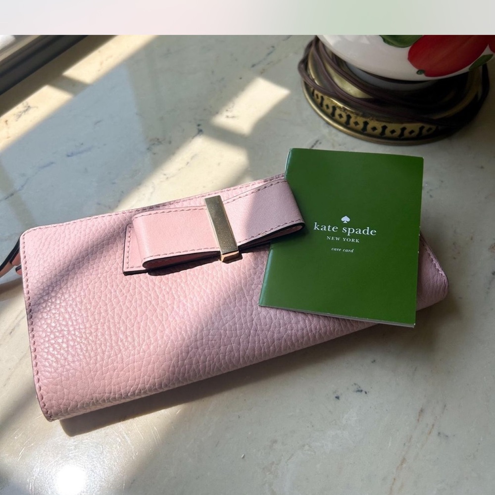 Kate Spade Blush Pink Bow Wallet